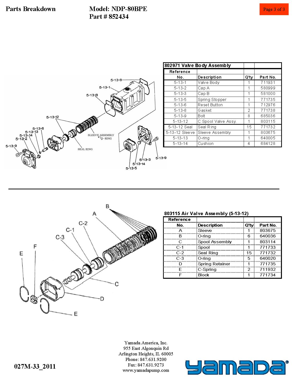 NDP-80BPE_Bill_of_Material